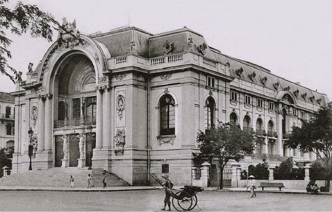 French architecture in Saigon opera before